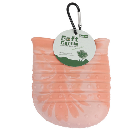 2-in-1 Dog Paw Cleaner Cup & Grooming Brush – Portable, Soft Silicone Pet Paw Washer